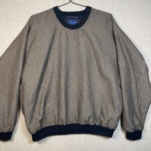 Sunderland Scotland Weatherbeater Golf Pullover L Brown Herringbone Men's Large